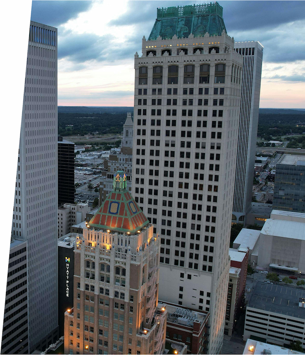 City skyline representing business